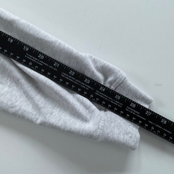 Athleta Studio Wrap Cardigan Sz L Light Gray Tie Front Open Sweatshirt Yoga Gym - Picture 6 of 8